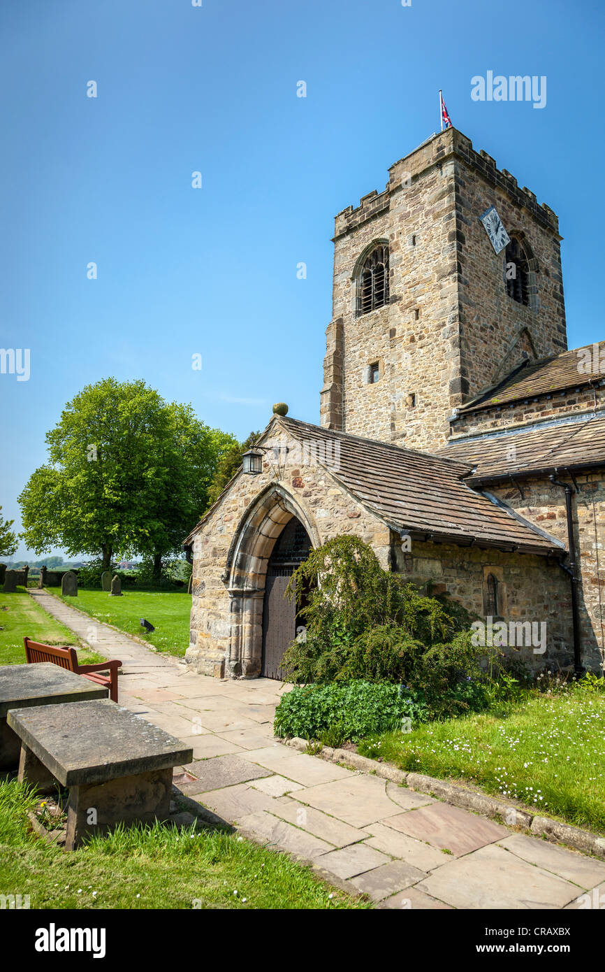 L'église de Saint Wilfrid, Ribchester avec Saint Saviour, Stydd Banque D'Images