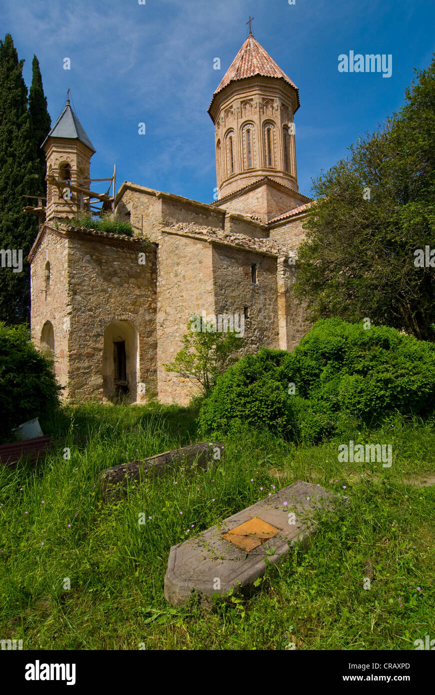 Forteresse et monastère, Ikalto Kakheti, Géorgie, Caucase, Moyen-Orient Banque D'Images
