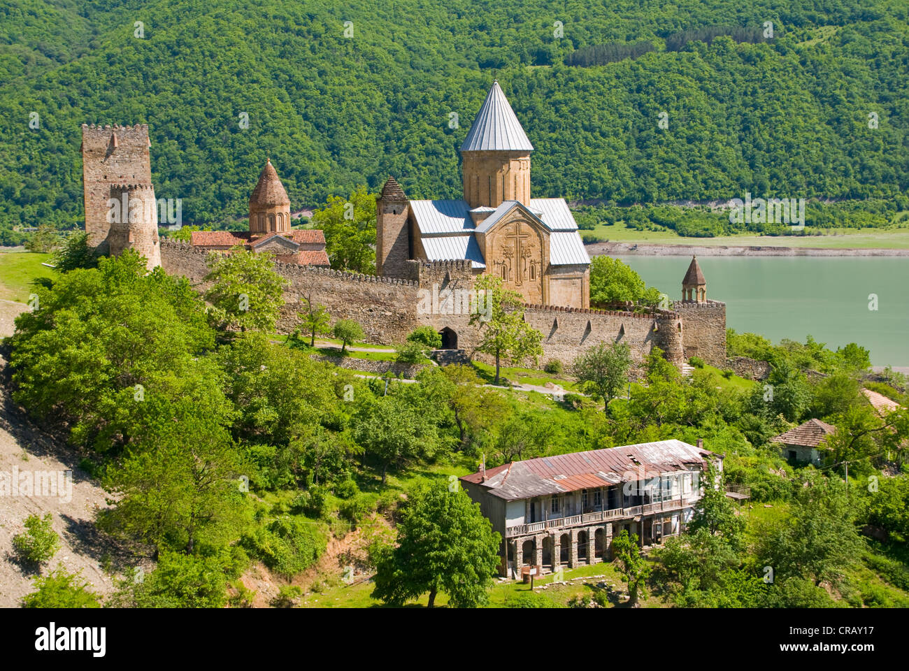 Monastère forteresse, Monastère Alaverdi, Kakheti, Géorgie, Caucase Banque D'Images