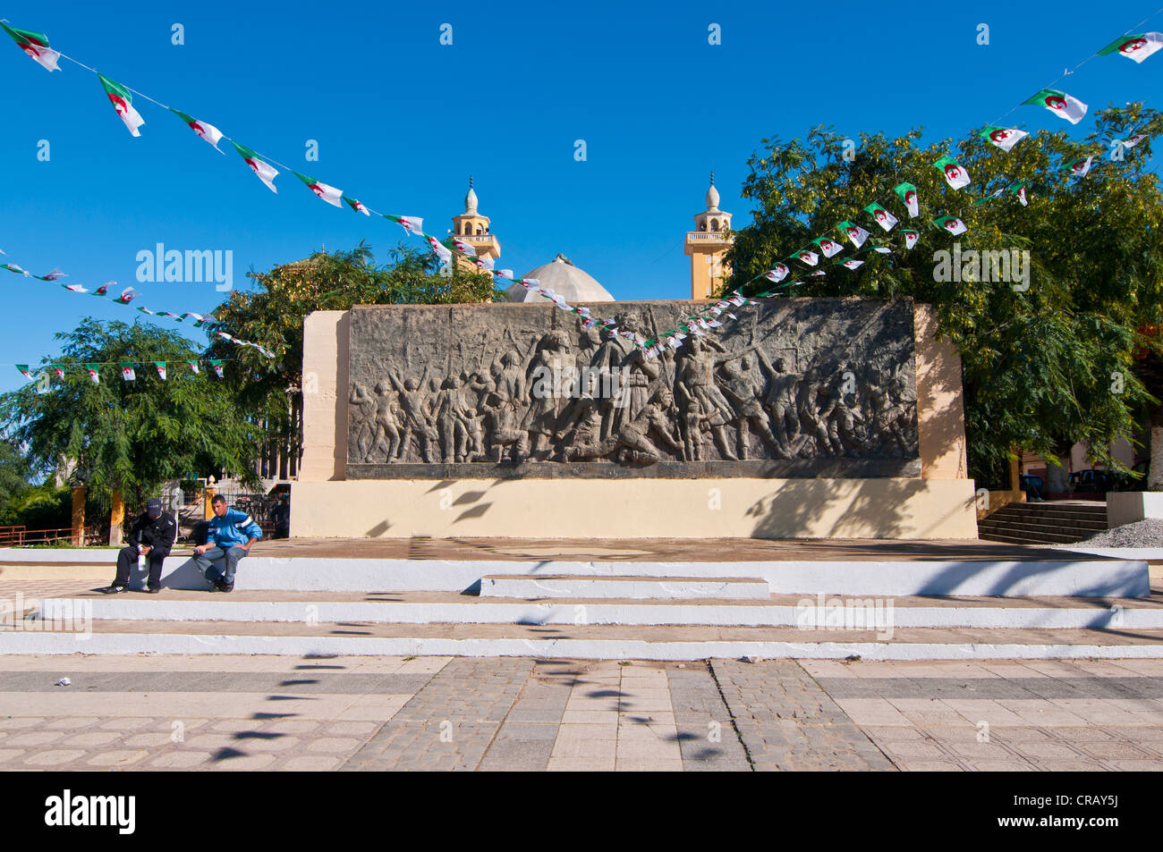 Monument des martyrs dans la région de Tipasa, Algérie, Afrique Banque D'Images