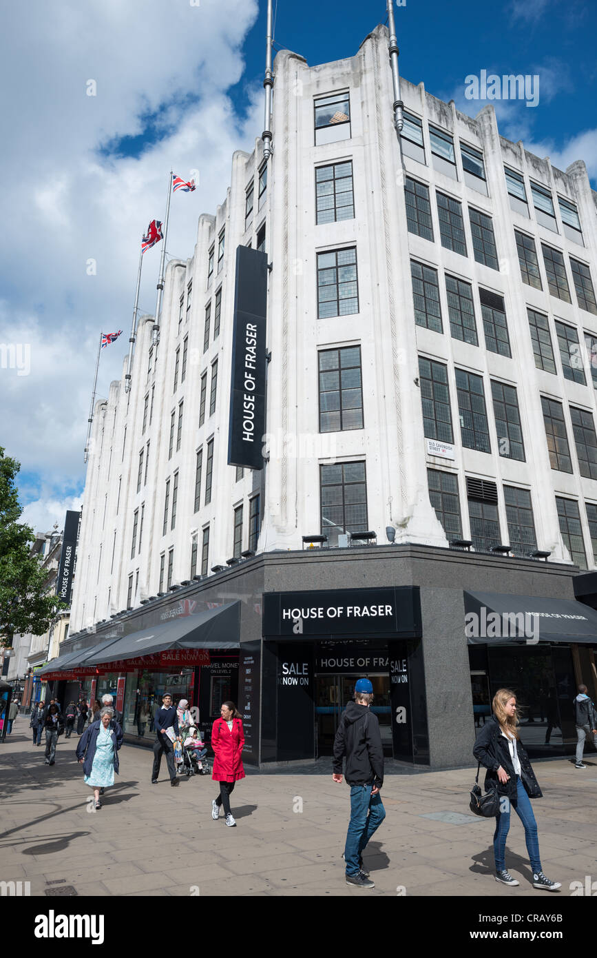 House of Fraser department store à Oxford Street, Londres, Angleterre. Banque D'Images