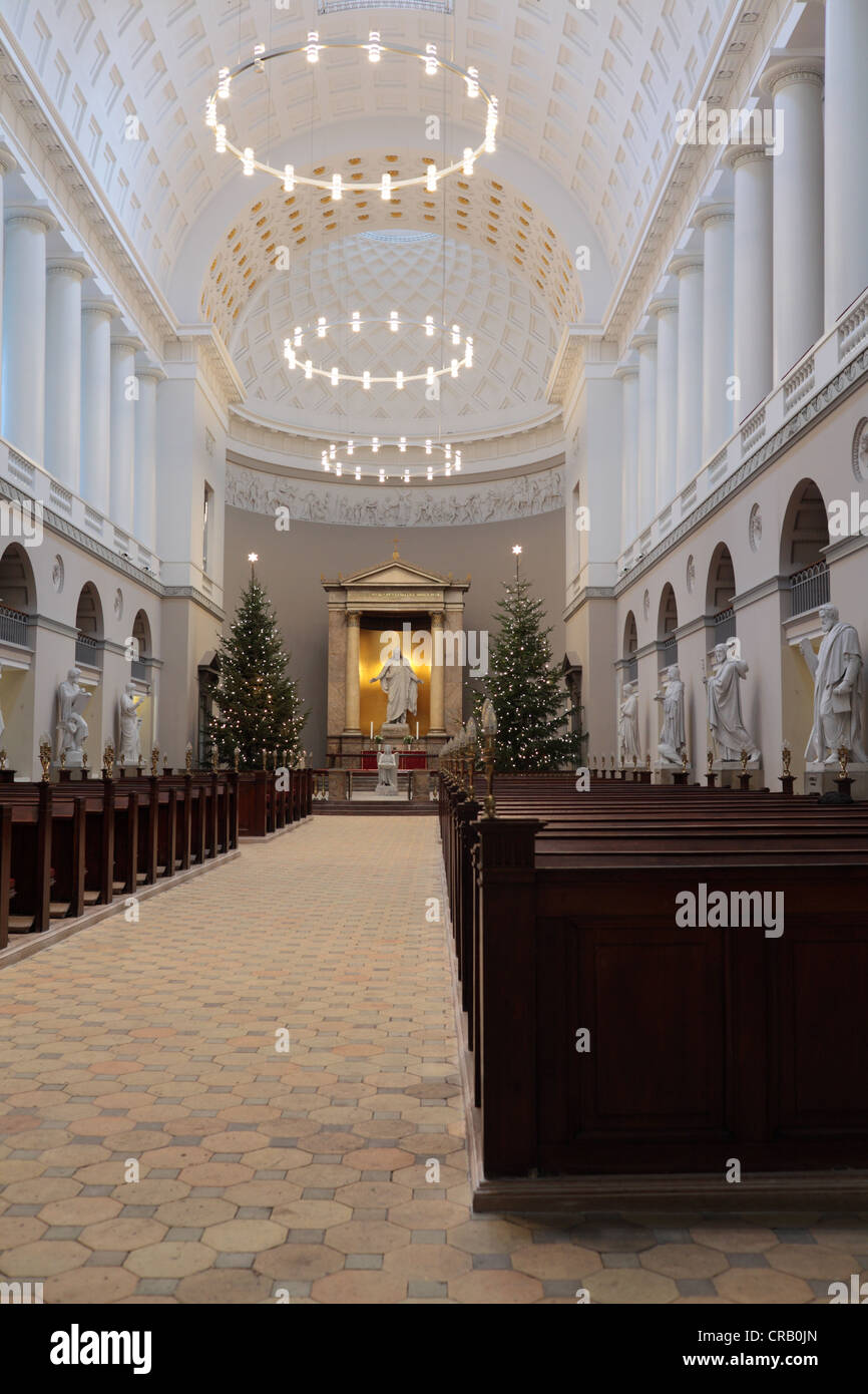 Intérieur de l'église Saint Pierre à Copenhague, Danemark Banque D'Images