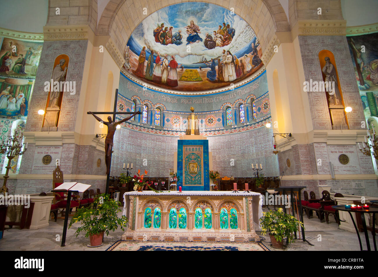 Basilique Notre-Dame d'Afrique, Alger, Algérie, Afrique Banque D'Images
