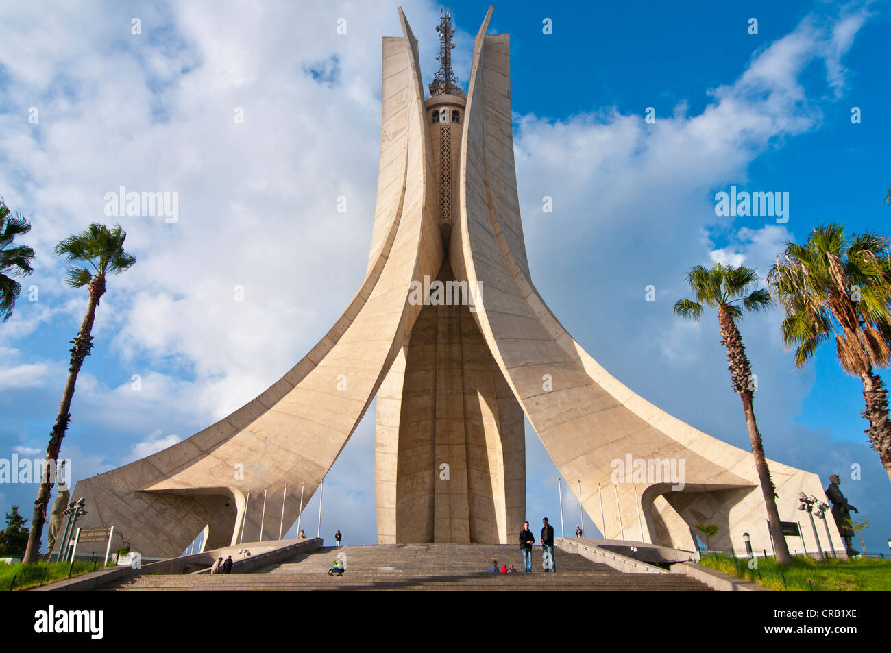 Le Monument des Martyrs à Alger, Algérie, Afrique Banque D'Images