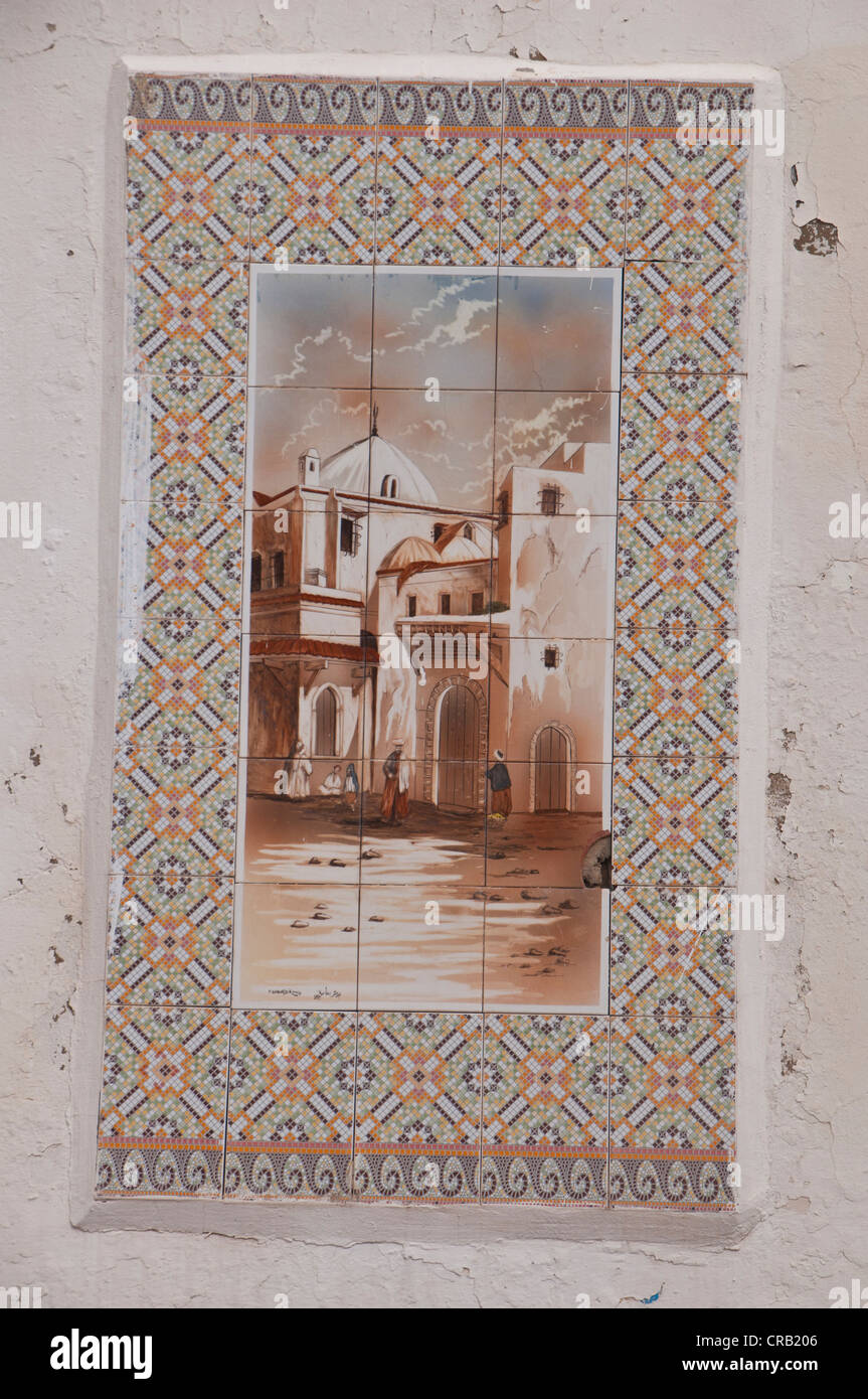 Photos de la ville historique à l'entrée de la Casbah, UNESCO World Heritage Site, ancien Alger, Algérie, Afrique Banque D'Images