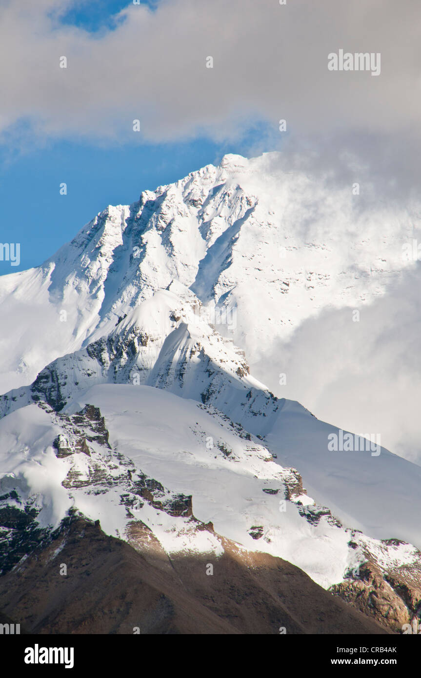 Le mont Everest, Tibet, Asie Banque D'Images