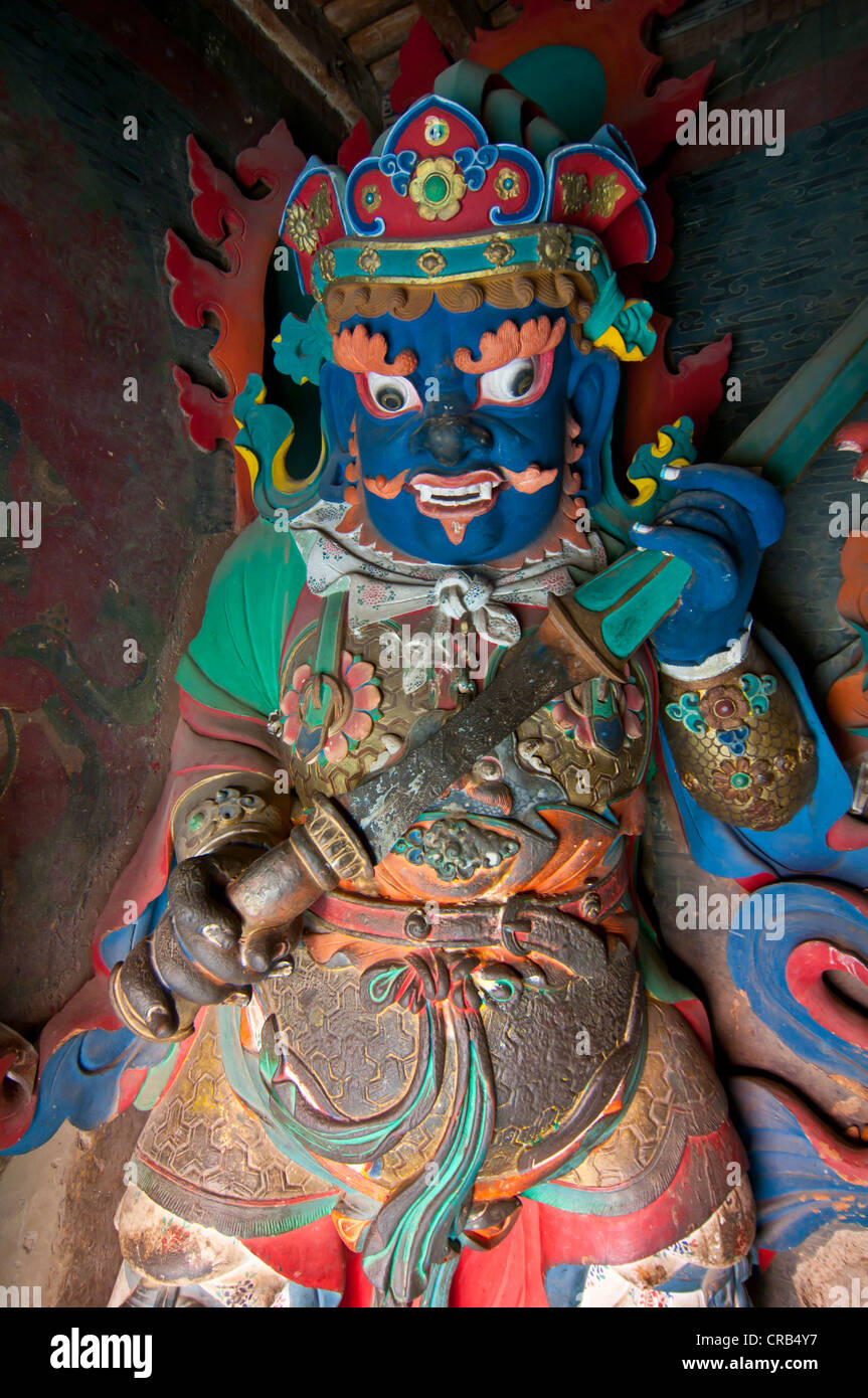 Bouddha dans le stupa de Kumbum dans le monastère de Gyantse, Tibet, Asie Banque D'Images
