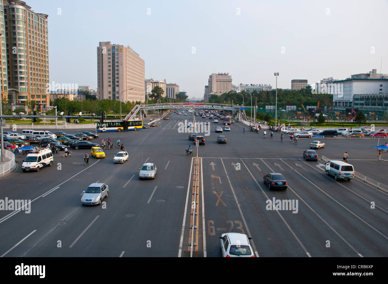 Busy Road, Beijing, China, Asia Banque D'Images