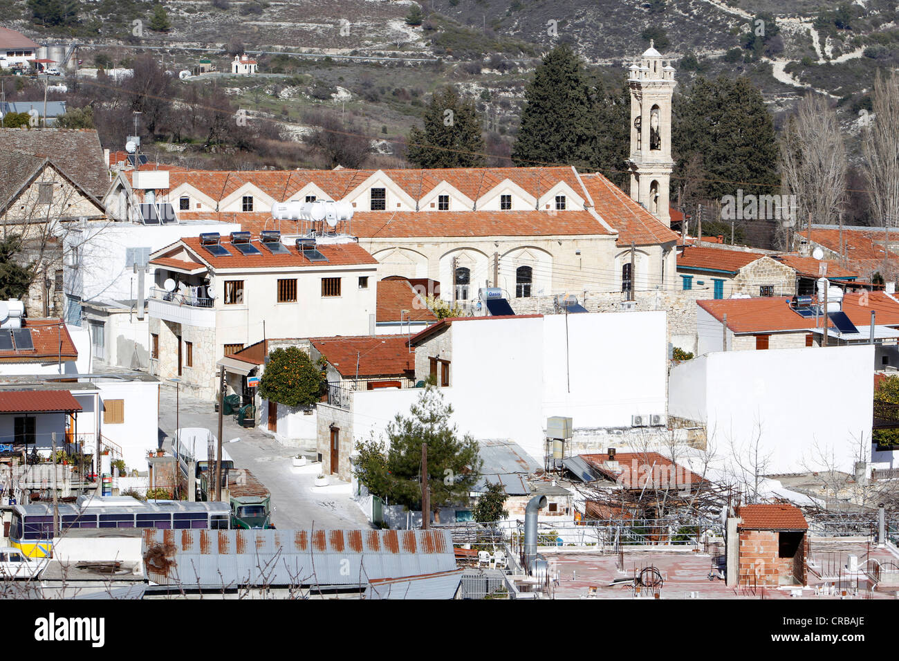 Monastère Stavros Timios, Monastère de la Sainte Croix, Omodos, Chypre, Grèce, Europe Banque D'Images