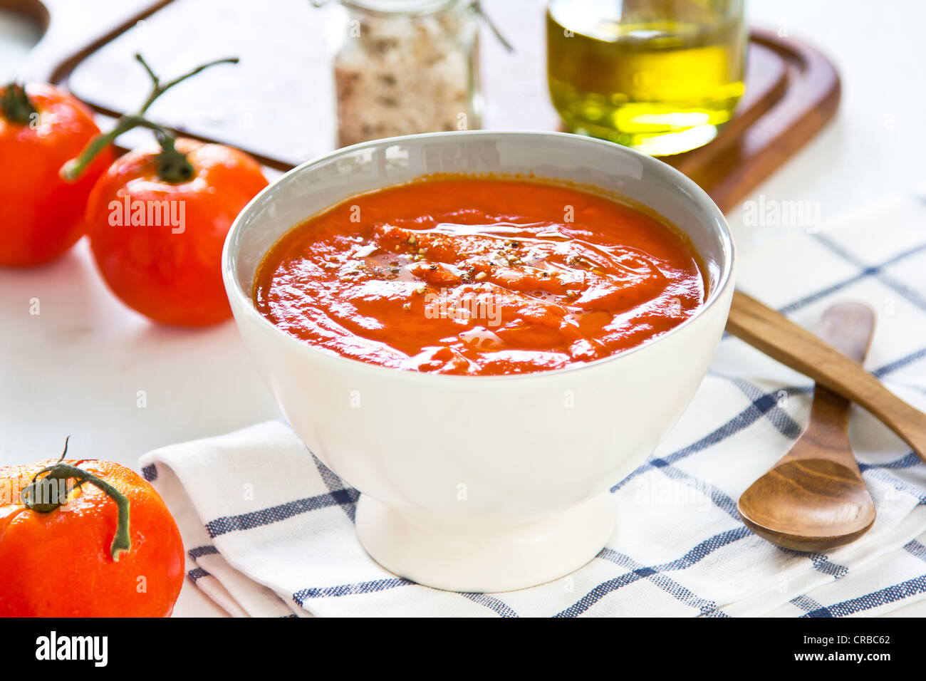 Soupe aux tomates Banque D'Images