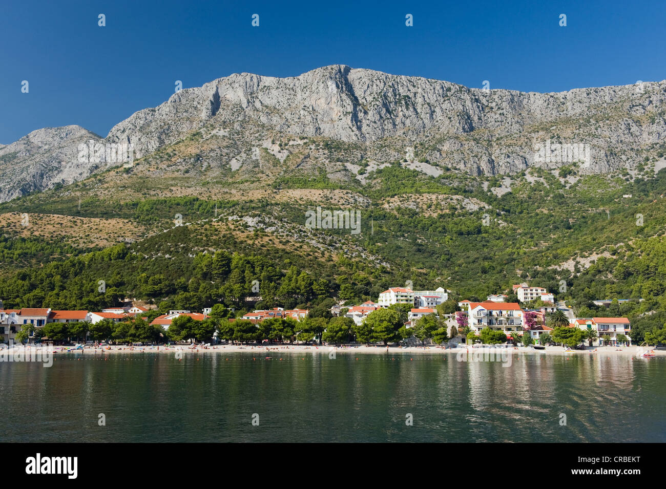 Côte de Drvenik Makarska Riviera, Dalmatie, Croatie, Europe Banque D'Images