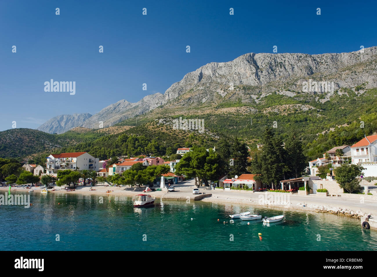Côte de Drvenik Makarska Riviera, Dalmatie, Croatie, Europe Banque D'Images