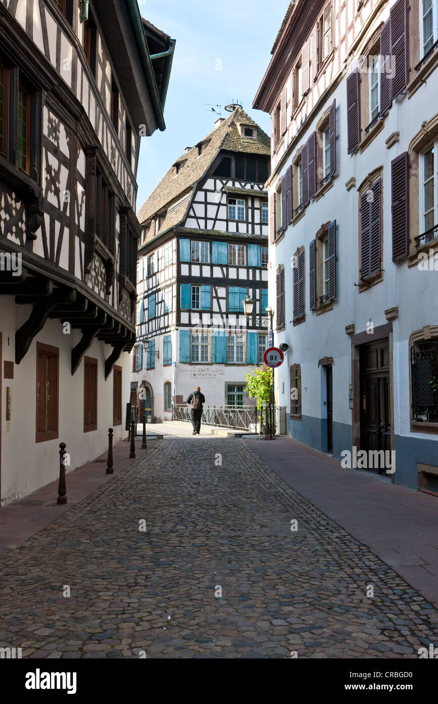 Quartier de la Petite France, Strasbourg, malade, Alsace, France, Europe Banque D'Images