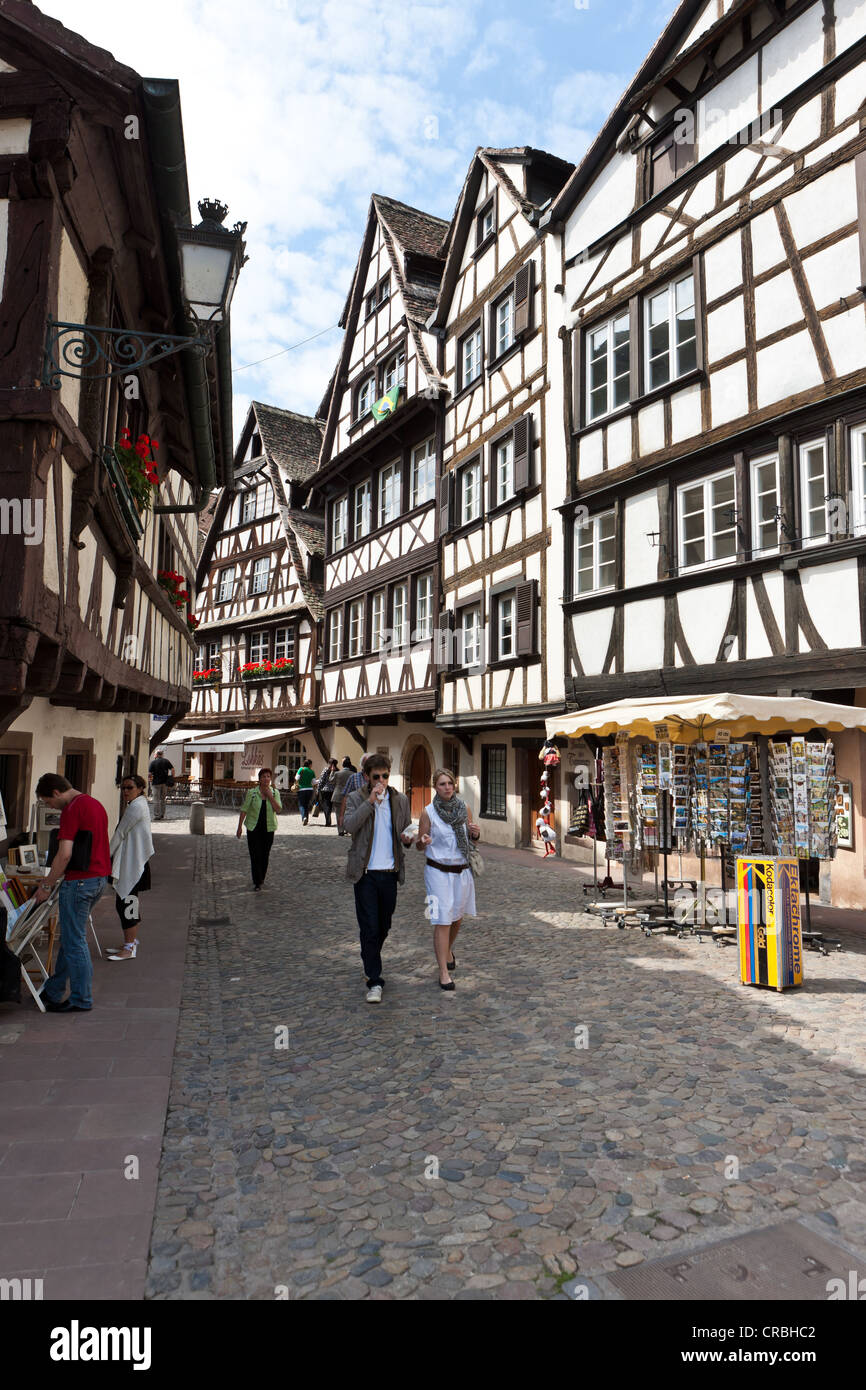 Quartier des tanneurs, Petite France, Strasbourg, Alsace, France, Europe Banque D'Images