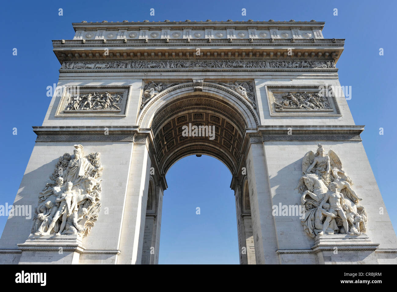 Arc de Triomphe, Place Charles-de-Gaulle, axe historique, Paris, France, Europe Banque D'Images