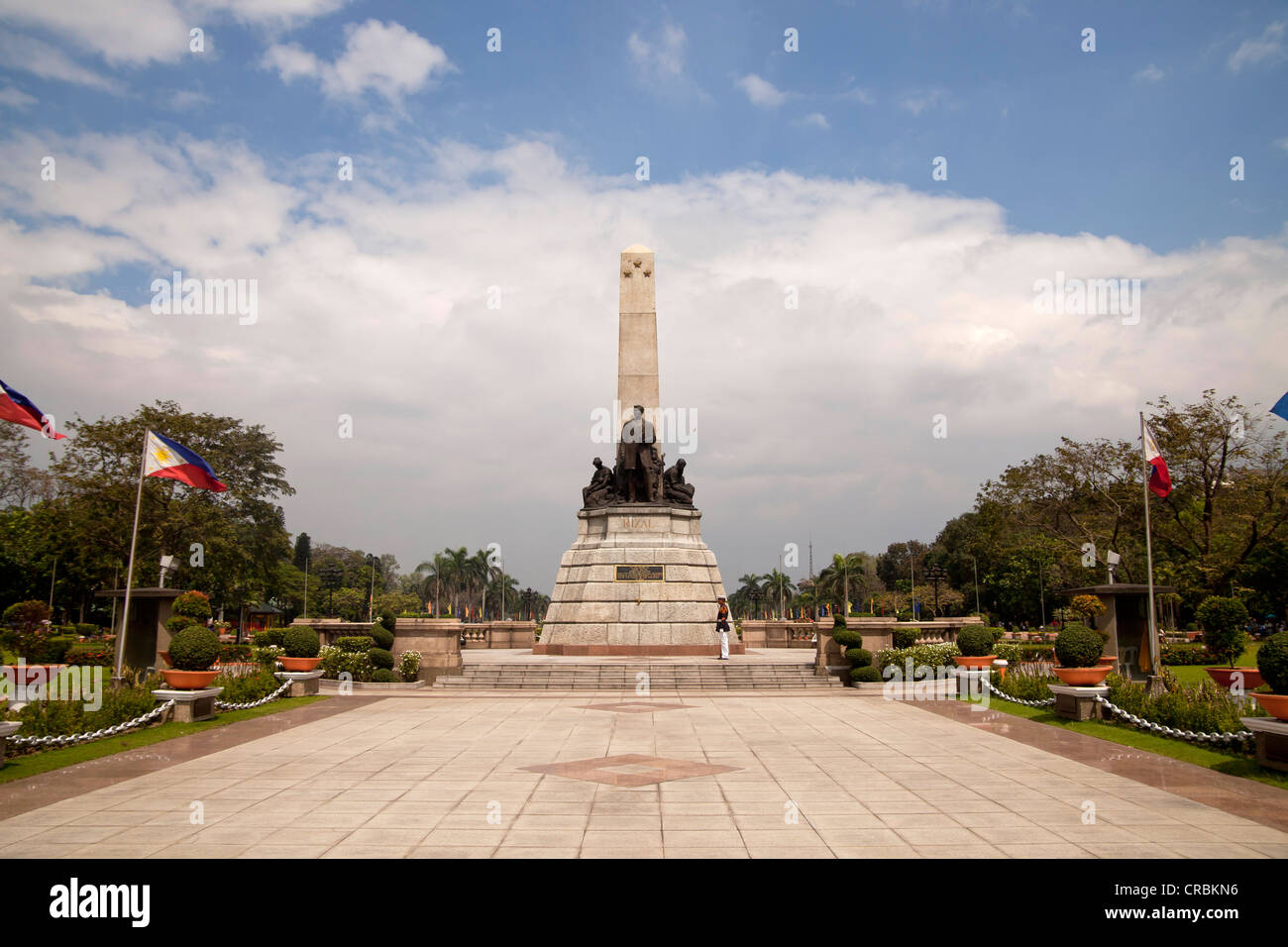 Le Monument à Rizal Rizal Park ou Luneta, Manille, Philippines, Asie Banque D'Images