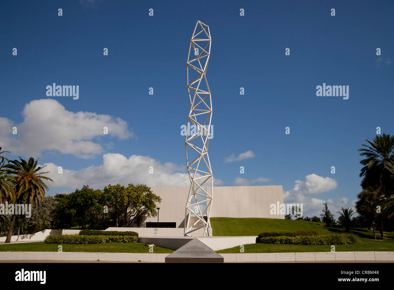 Mémorial de la navette spatiale Challenger, Bayfront Park, centre-ville de Miami, Floride, USA Banque D'Images