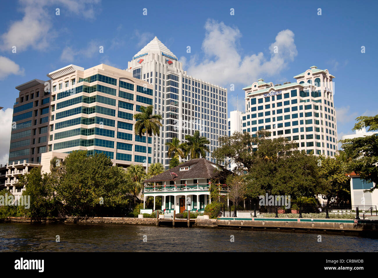 Stranahan House, plus ancienne maison à Fort Lauderdale, en face de la centre-ville, le comté de Broward, Floride, USA Banque D'Images