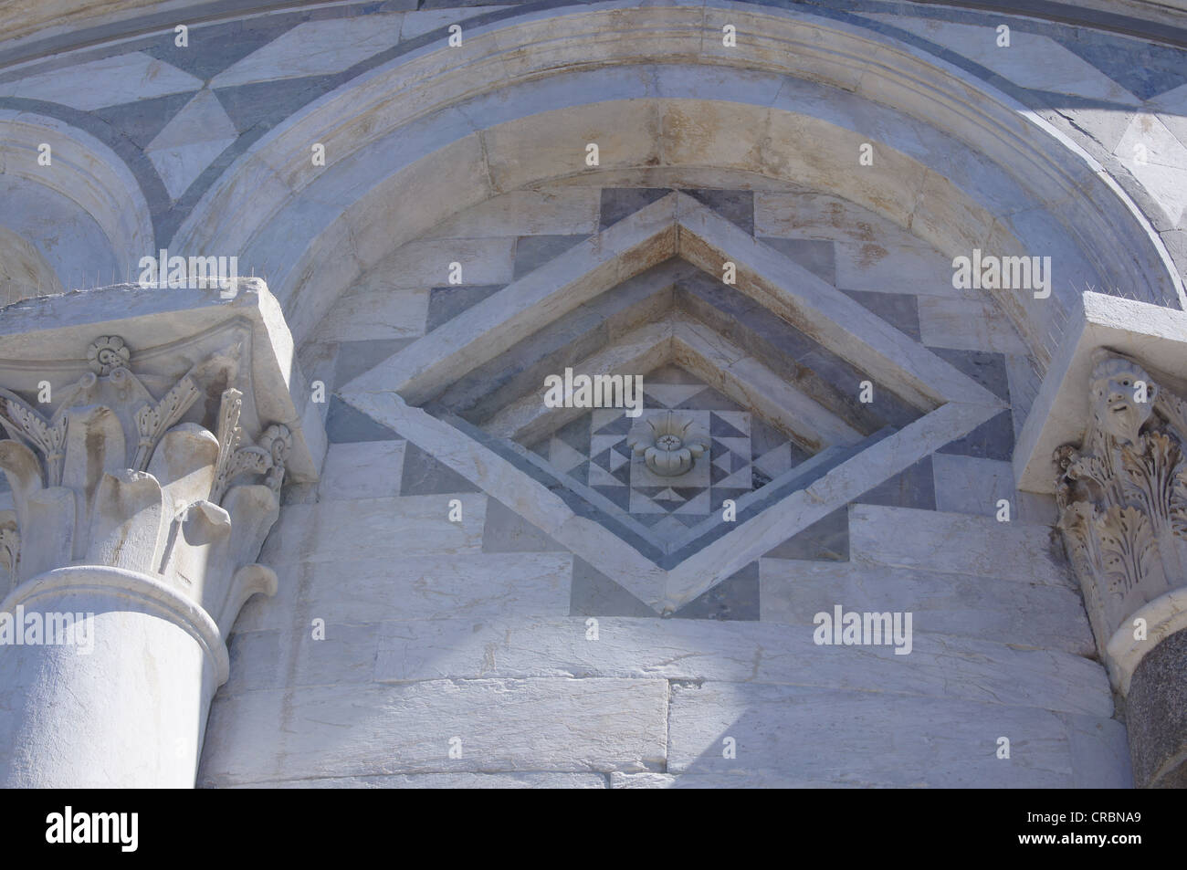 Partie de la Tour de Pise, Toscane, Italie Banque D'Images