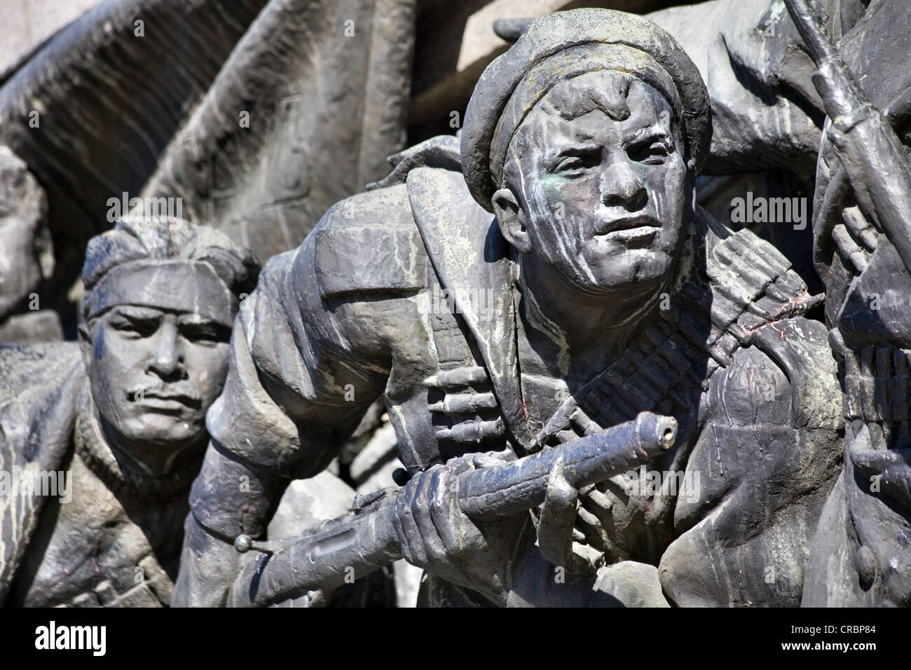 Détail de l'armée russe Monument à Sofia, Bulgarie Banque D'Images