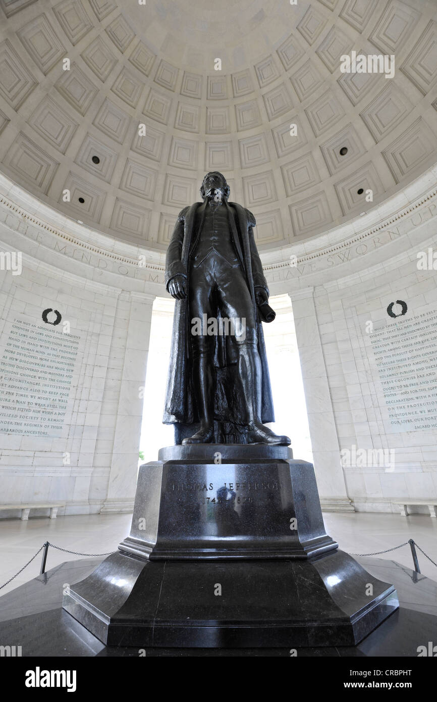 Thomas Jefferson Memorial, Washington DC, District of Columbia, United States of America, USA, PublicGround Banque D'Images