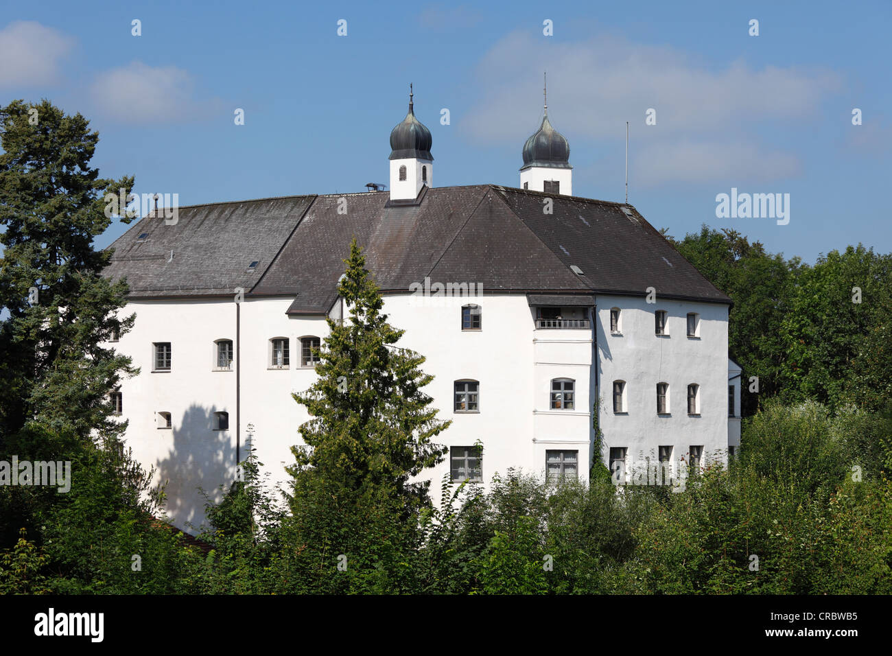 Le château Schloss Amerang, Chiemgau, Haute-Bavière, Bavaria, Germany, Europe Banque D'Images