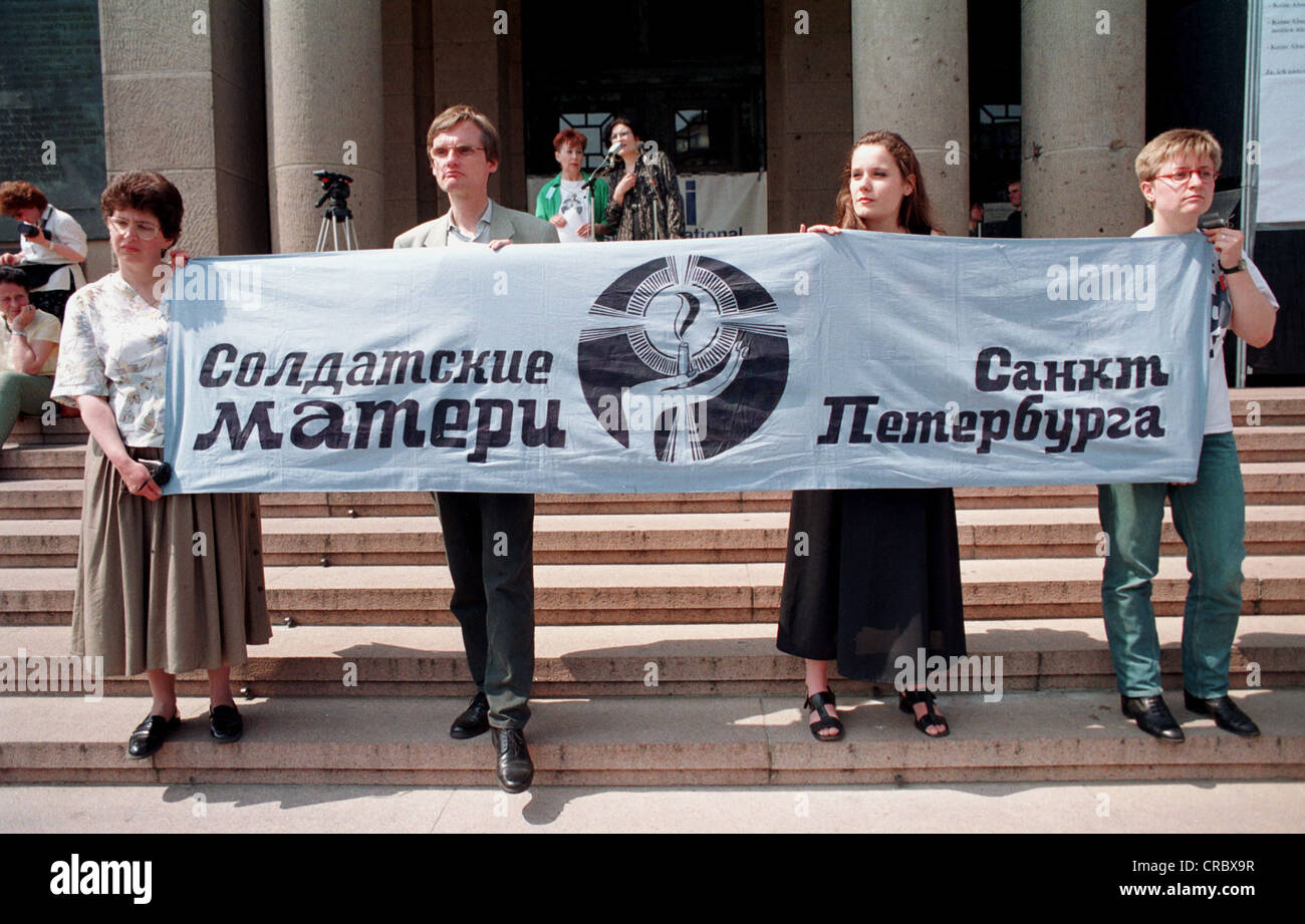 Soldatenmuetter protester contre la Russie, Berlin, Allemagne Banque D'Images