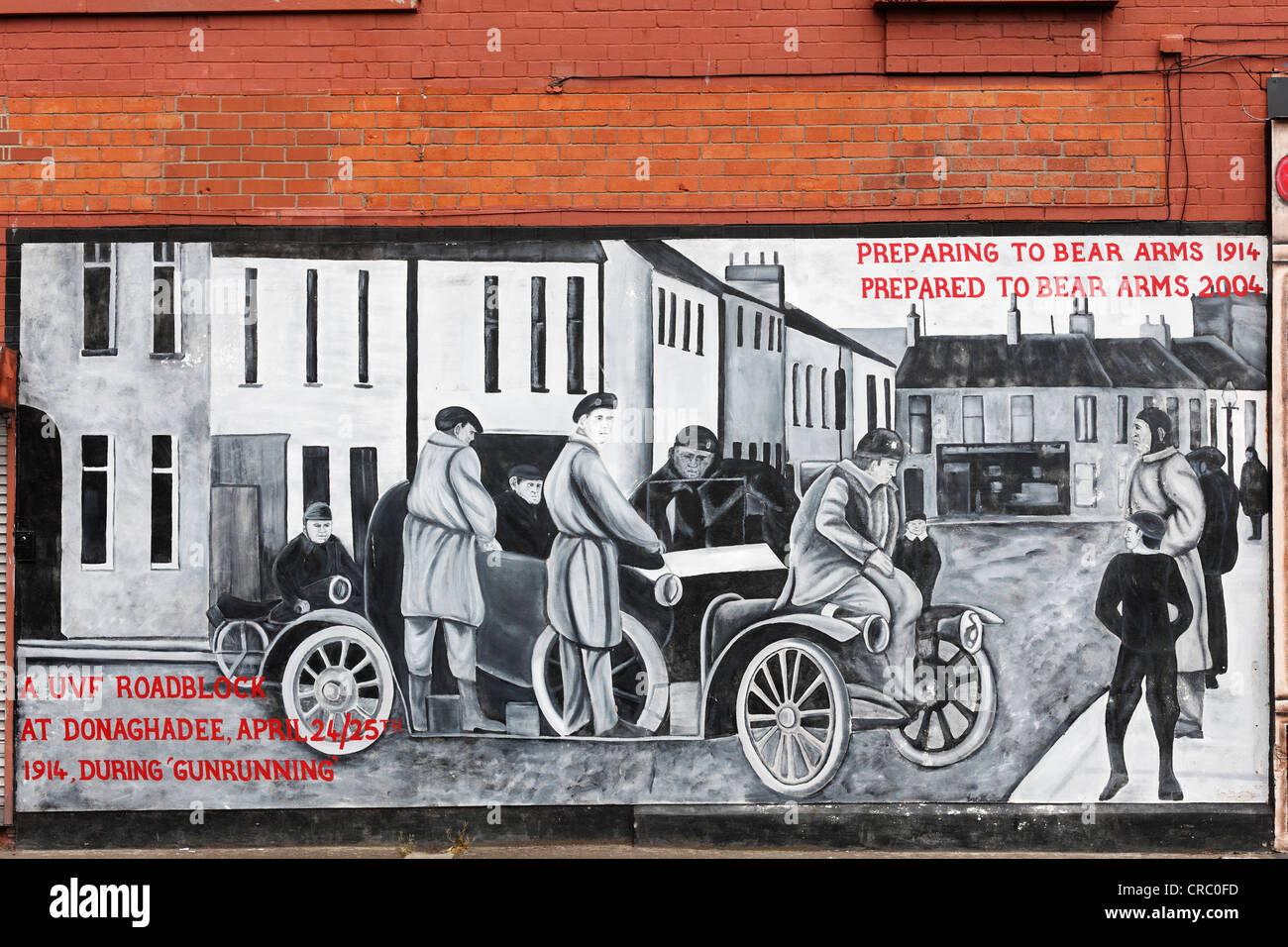 Murale, Protestant Shankill Road, l'Ouest de Belfast, Belfast, Irlande du Nord, Royaume-Uni, Europe, PublicGround Banque D'Images