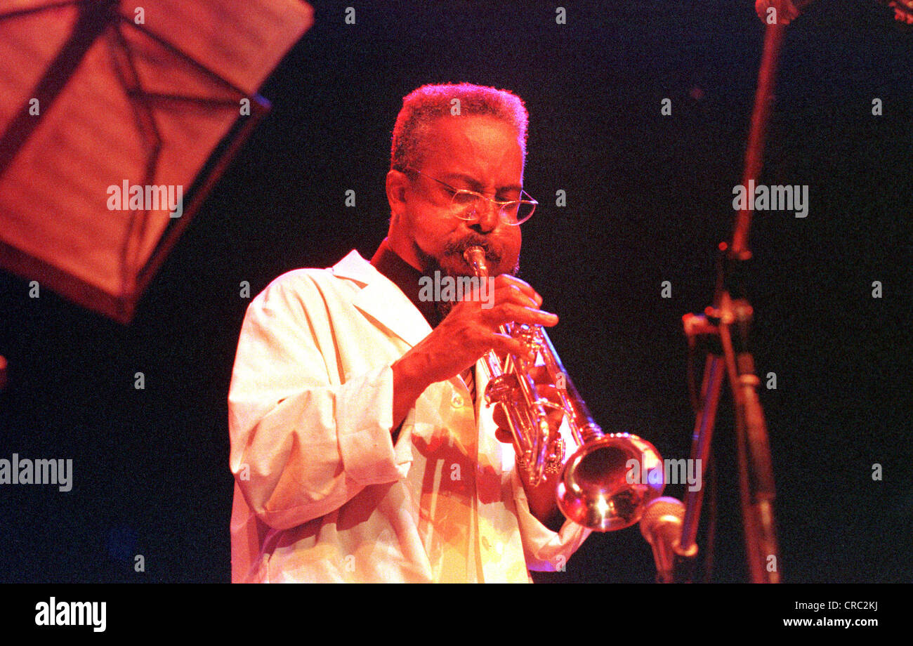 Le trompettiste de jazz Lester Bowie à Berlin, Allemagne Banque D'Images