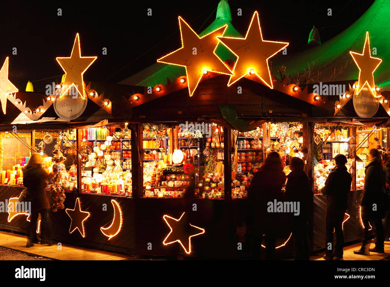 Festival d'hiver, Tollwood Theresienwiese, Munich, Bavaria, Germany, Europe Banque D'Images