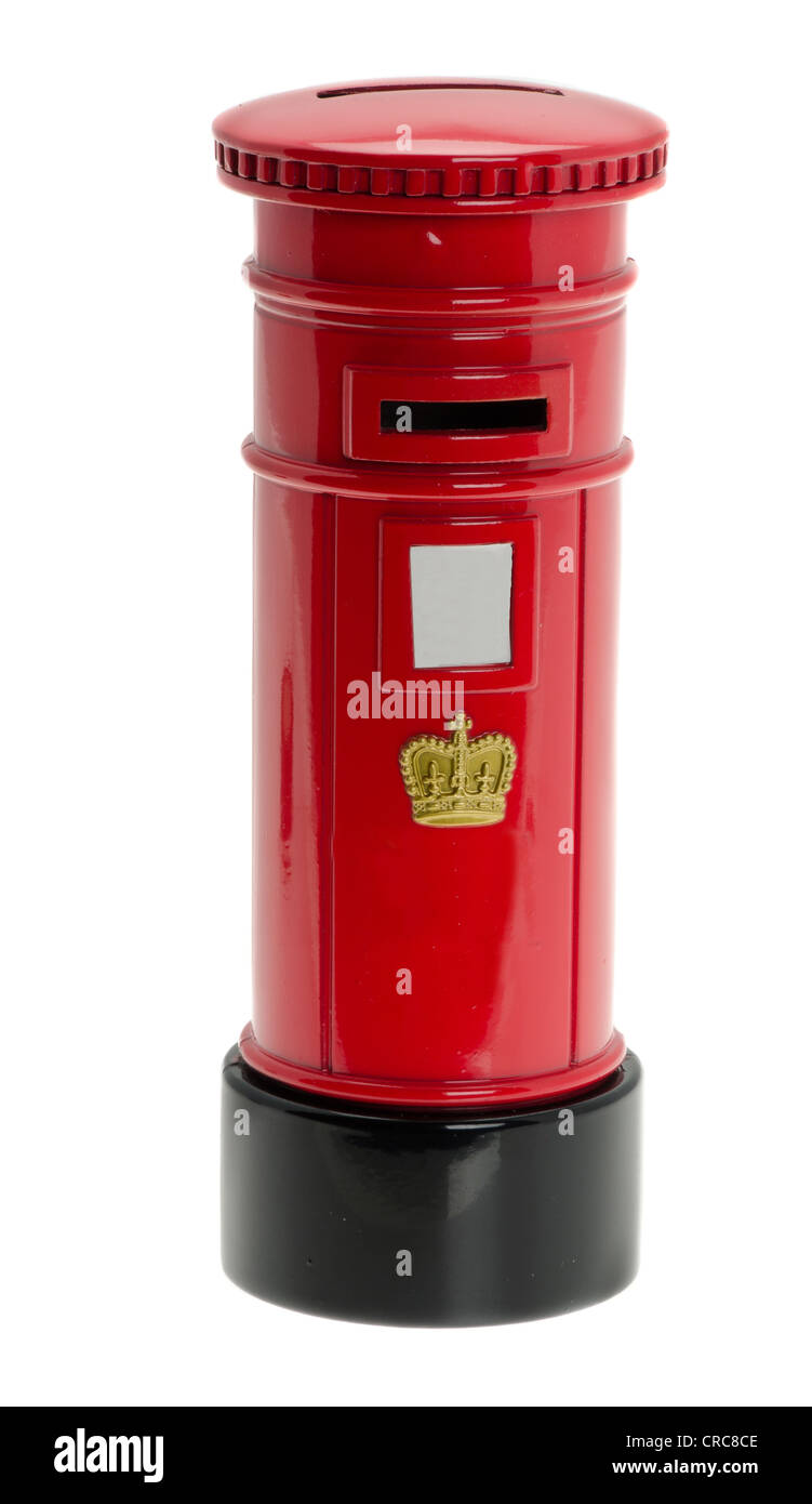 Un rouge traditionnel British Post box Banque D'Images