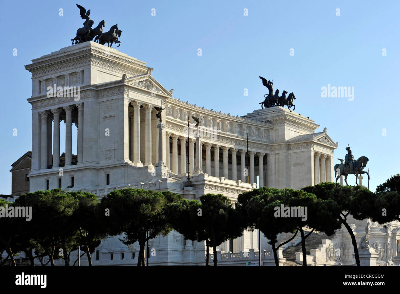 National Memorial pour le roi Vittorio Emanuele II, ou Vittoriano Altare della Patria, Rome, Latium, Italie, Europe Banque D'Images