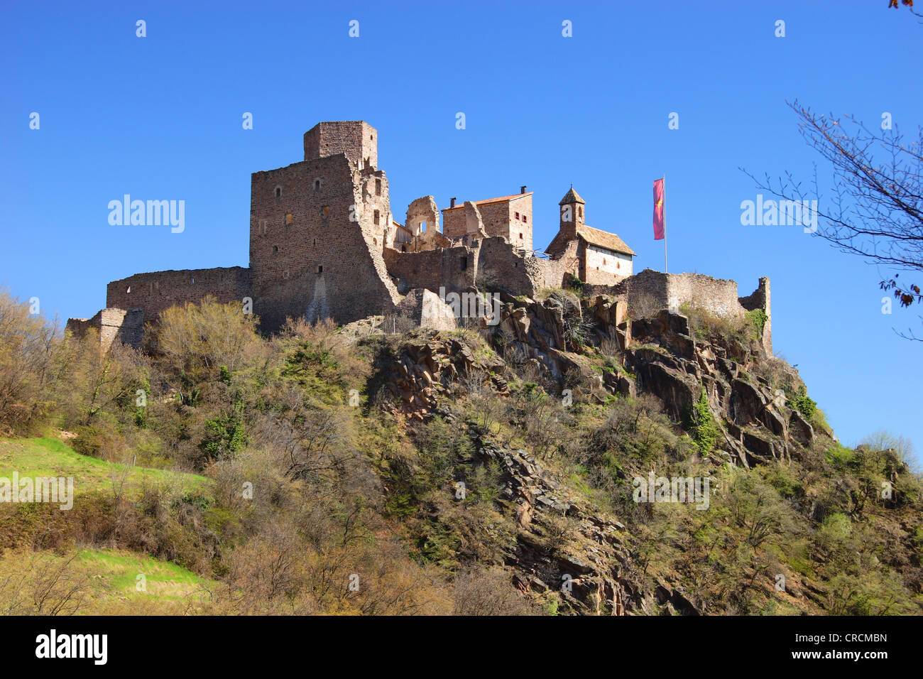 Ruine du château Hocheppan, Italie, Suedtirol, Eppan Banque D'Images