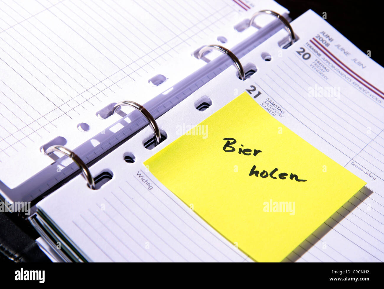 'Livre de rendez-vous acheter de la bière', Allemagne Banque D'Images
