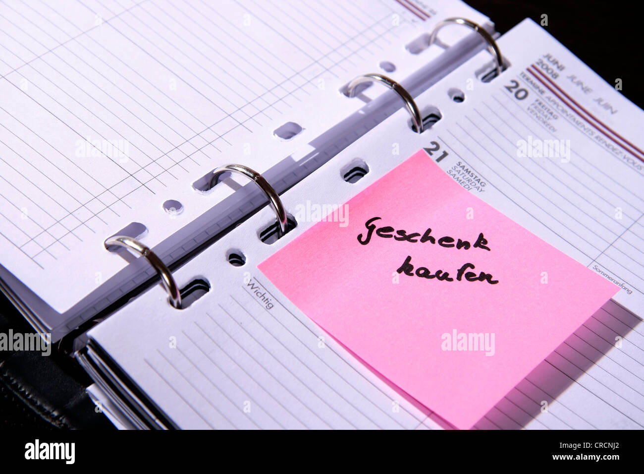 Carnet de rendez-vous 'acheter', Allemagne Banque D'Images