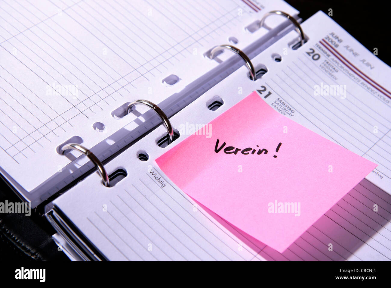 Carnet de rendez-vous 'club', Allemagne Banque D'Images