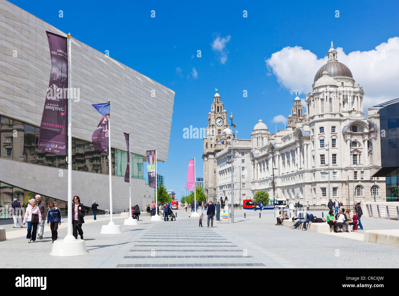 Musée de Liverpool sur l'île de Mann Pier Head Liverpool Merseyside England UK GB EU Europe Banque D'Images