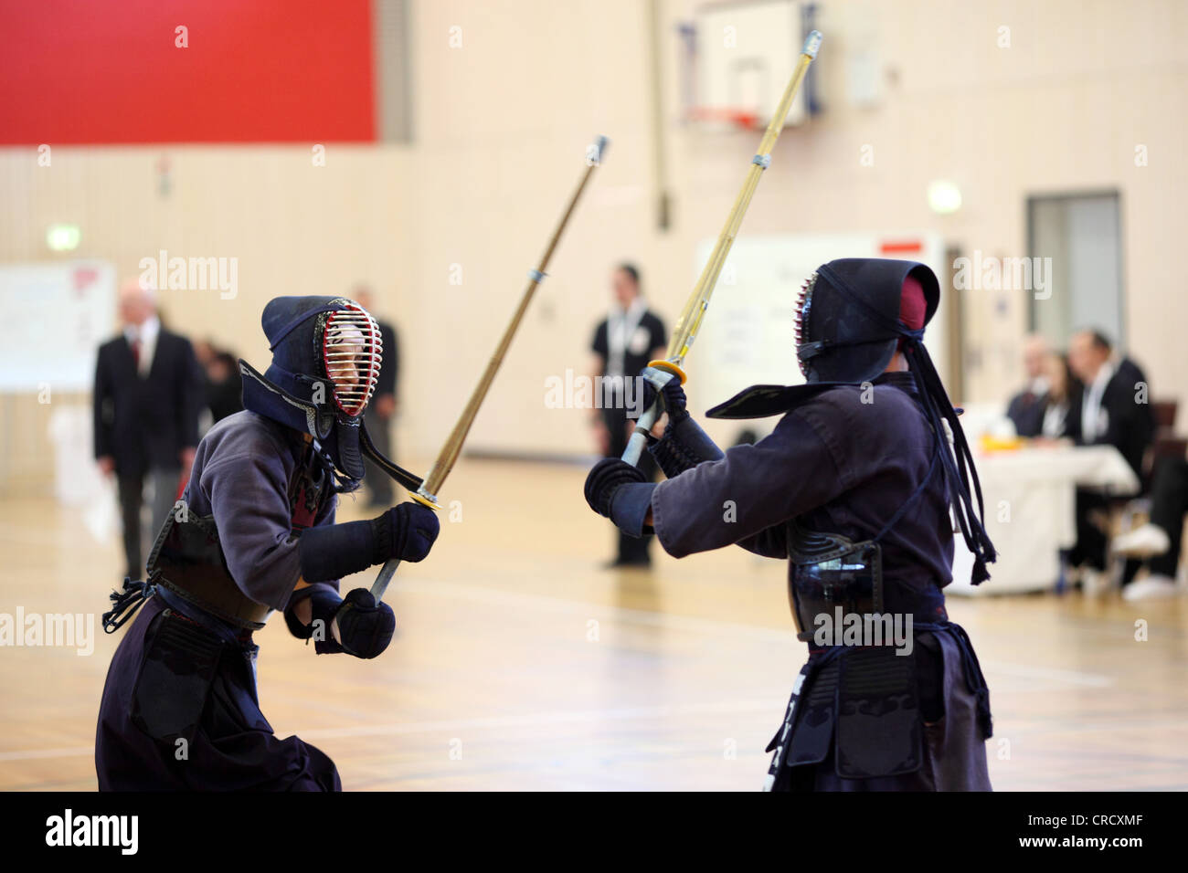 Le kendo, le championnat allemand de Coblence, Rhénanie-Palatinat, Allemagne, Europe Banque D'Images