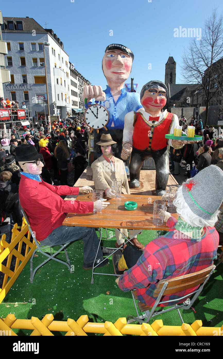 Rosenmontagszug, Carnival procession, Koblenz, Rhénanie-Palatinat, Allemagne, Europe Banque D'Images