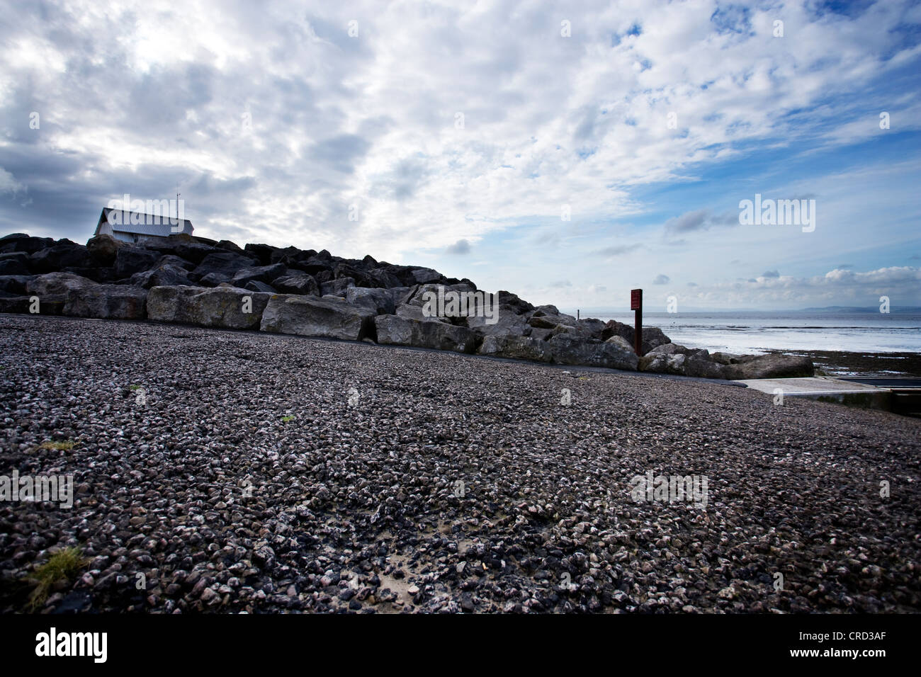 Morecombe côte plage location d'artifices Banque D'Images