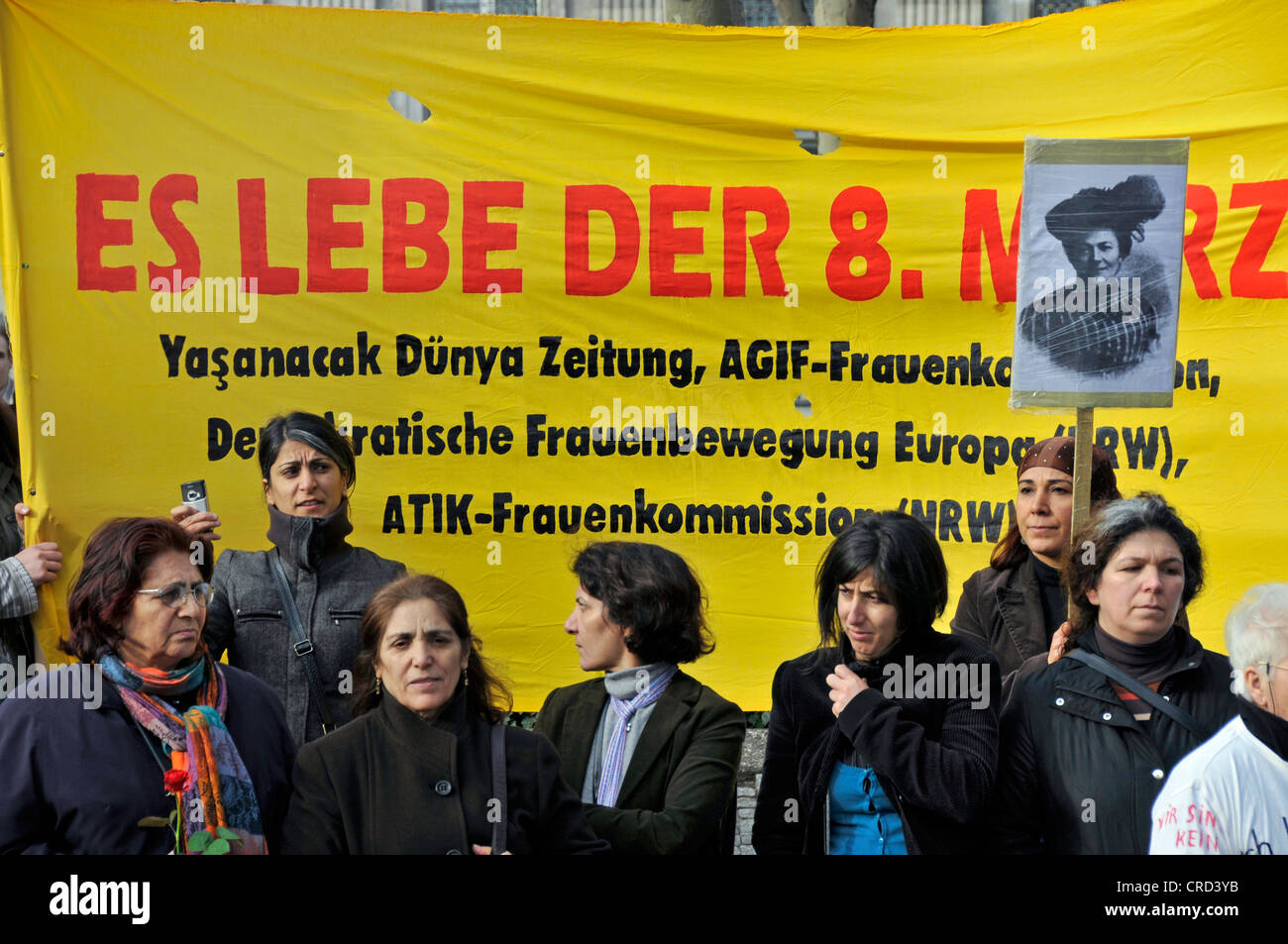 Démonstration de la Journée internationale de la femme, de l'Allemagne, en Rhénanie du Nord-Westphalie, Cologne Banque D'Images