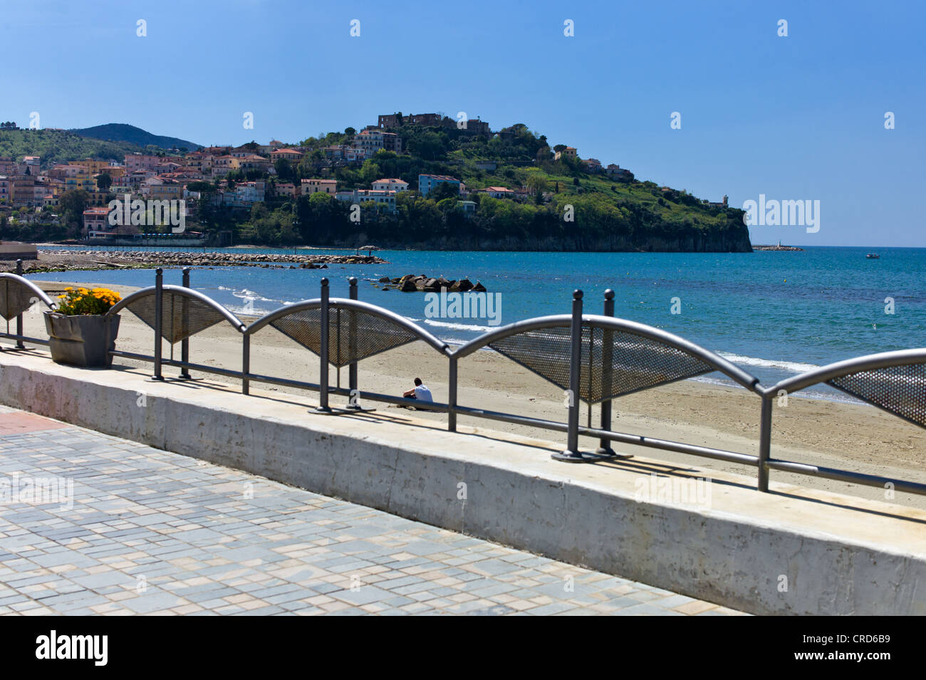 Europe Italie,Campania Cilento, Agropoli, le front de mer Banque D'Images