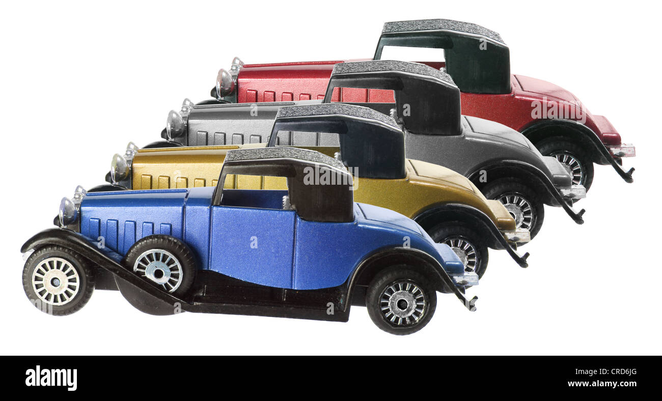Modèles de voitures antiques Banque D'Images