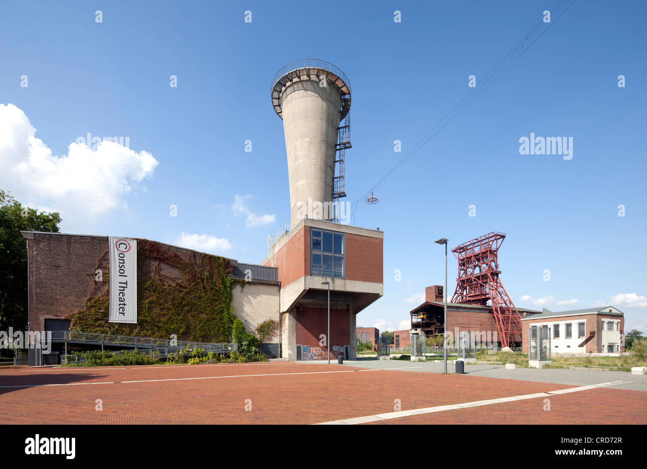 Ancien complexe industriel de la mine de charbon de consolidation, Consol centre culturel, Consol Theater, Gelsenkirchen, Ruhr Banque D'Images