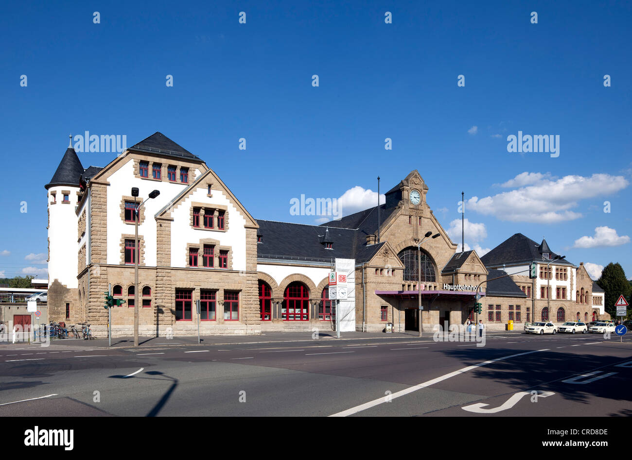 La gare centrale, à Eisenach, en Thuringe, Allemagne, Europe, PublicGround Banque D'Images