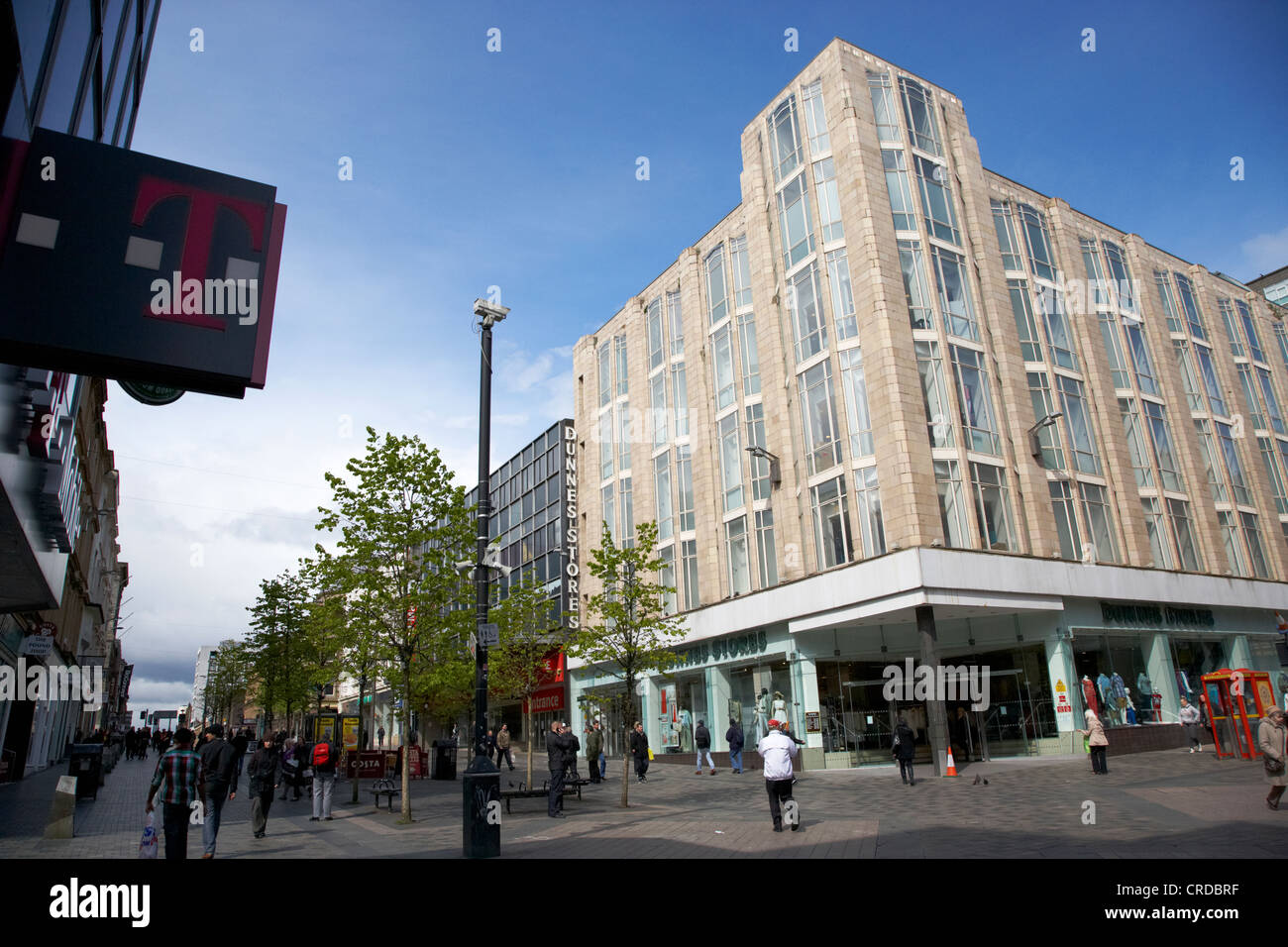 Dunnes stores Sauchiehall Street shopping area glasgow scotland uk Banque D'Images