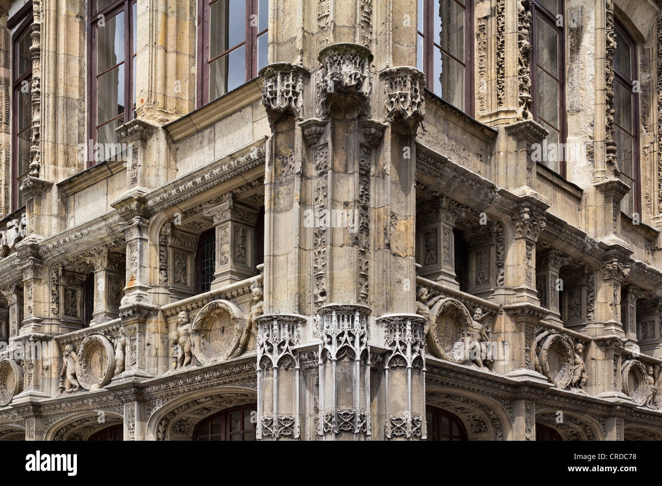 16e siècle Office de Tourisme de Rouen, ancien inspecteur des impôts's building, Rouen, France Banque D'Images