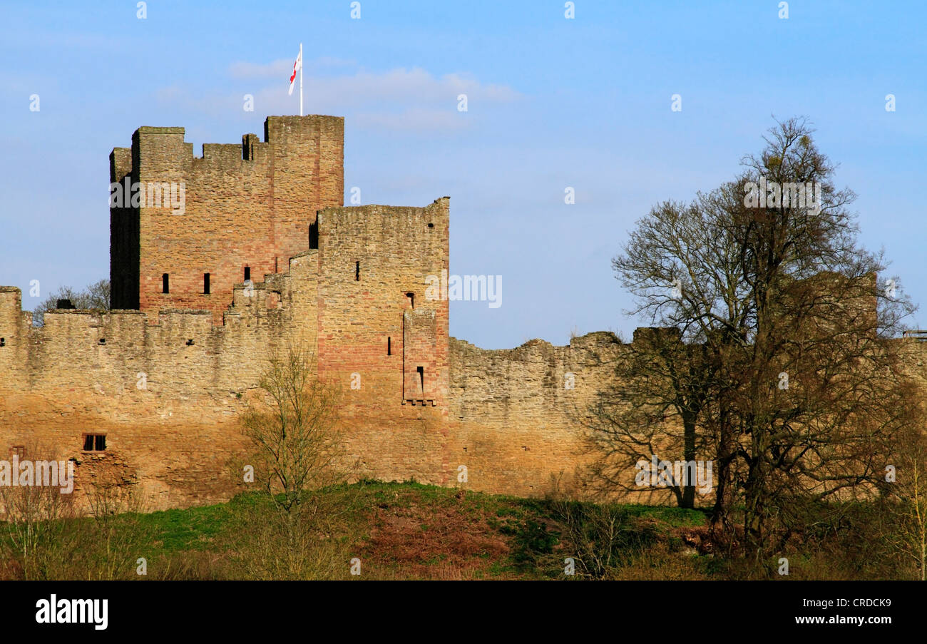 Ludlow Castle, Ludlow, Shropshire, Angleterre, Europe Banque D'Images