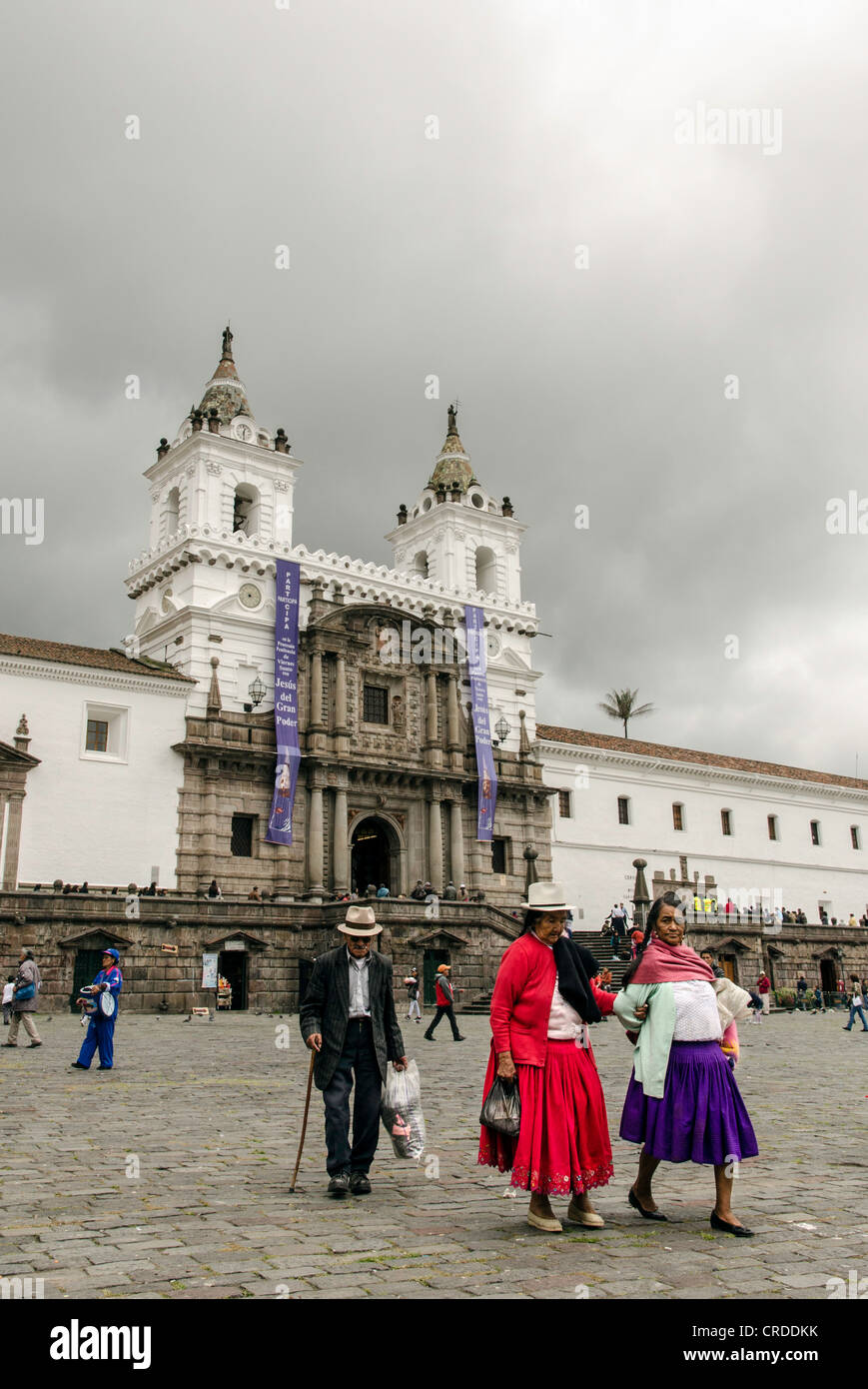 Costume traditionnel Quito Equateur Banque D'Images