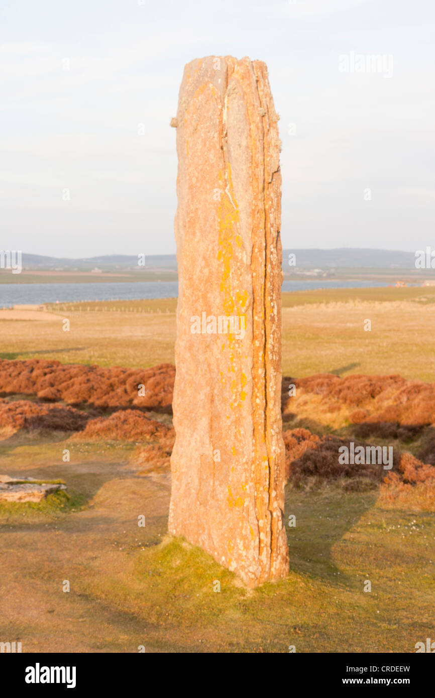 L'anneau de Shetlands sur les îles Orkney au coucher du soleil Banque D'Images